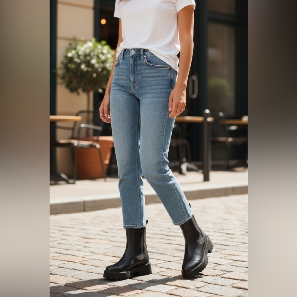 Michael Kors Asher Black Women's Chelsea Boots in excellent condition